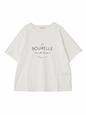 アソート柄ロゴTシャツ | 春 夏 シアーシャツ コーデ
